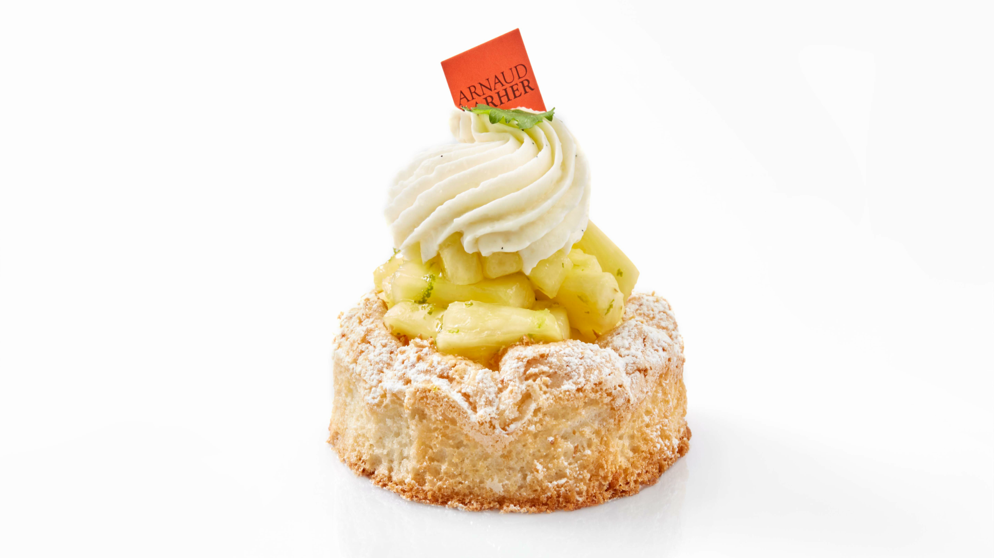 Pompadour ananas-coriandre-dessert-served-at-Hotel-Grande-Bretagne-Athens-by-Arnaud-Larher