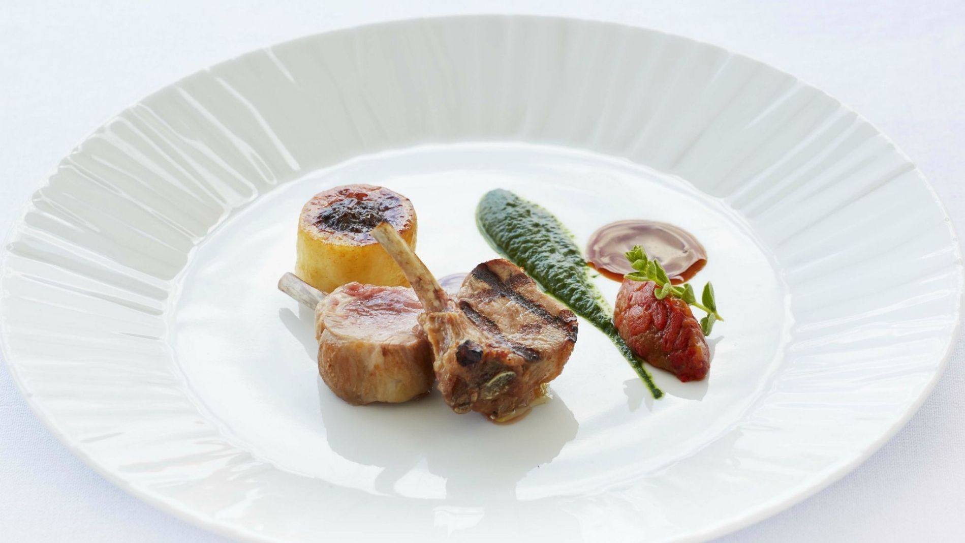 Lamb-cutlets-stuffed-potato-parsley-sauce-and-smoked-Florinis-pepper-GB-Roof-Garden-Restaurant