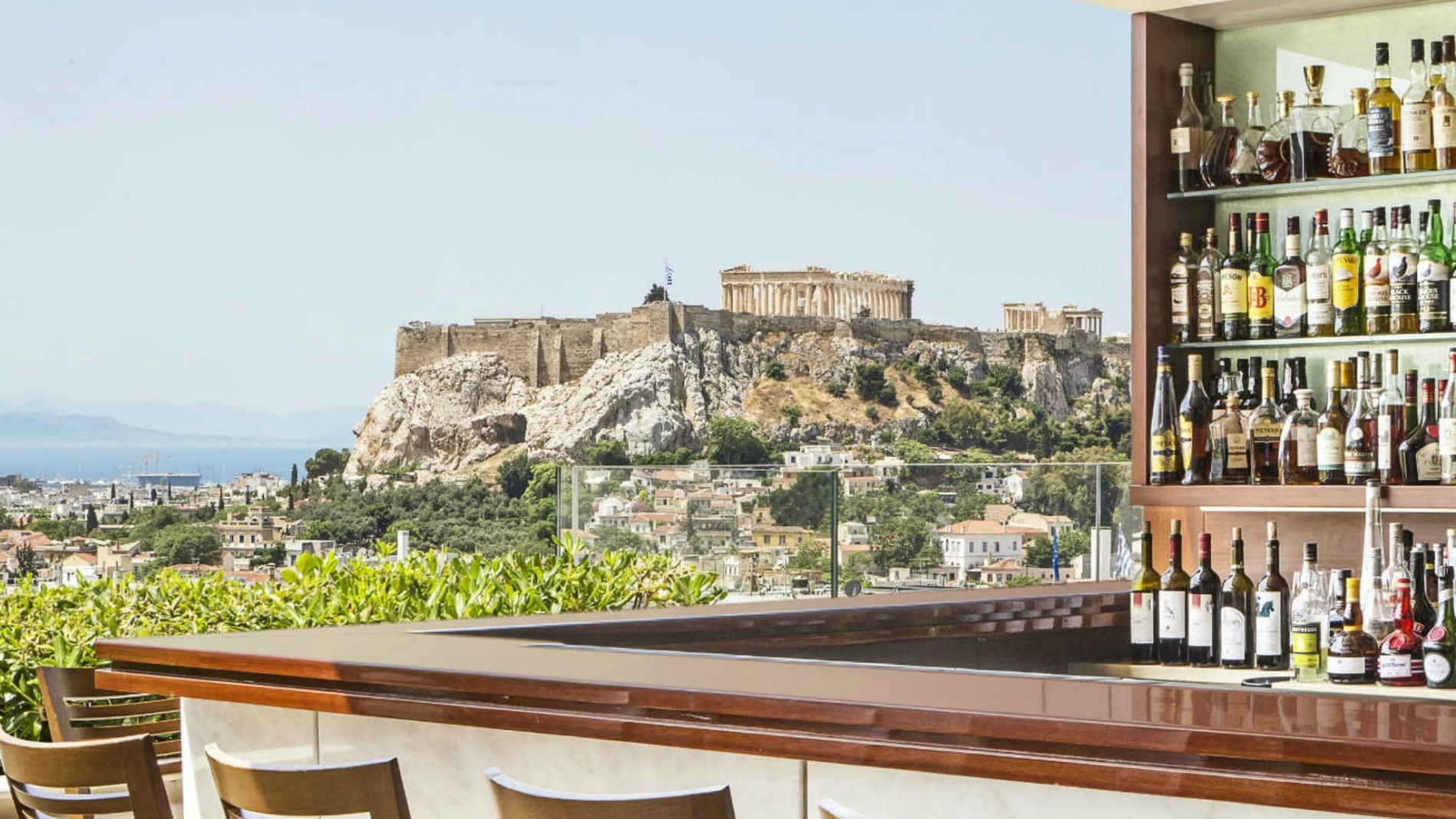 GB Roof Garden Bar Hotel Grande Bretagne Athens Acropolis view
